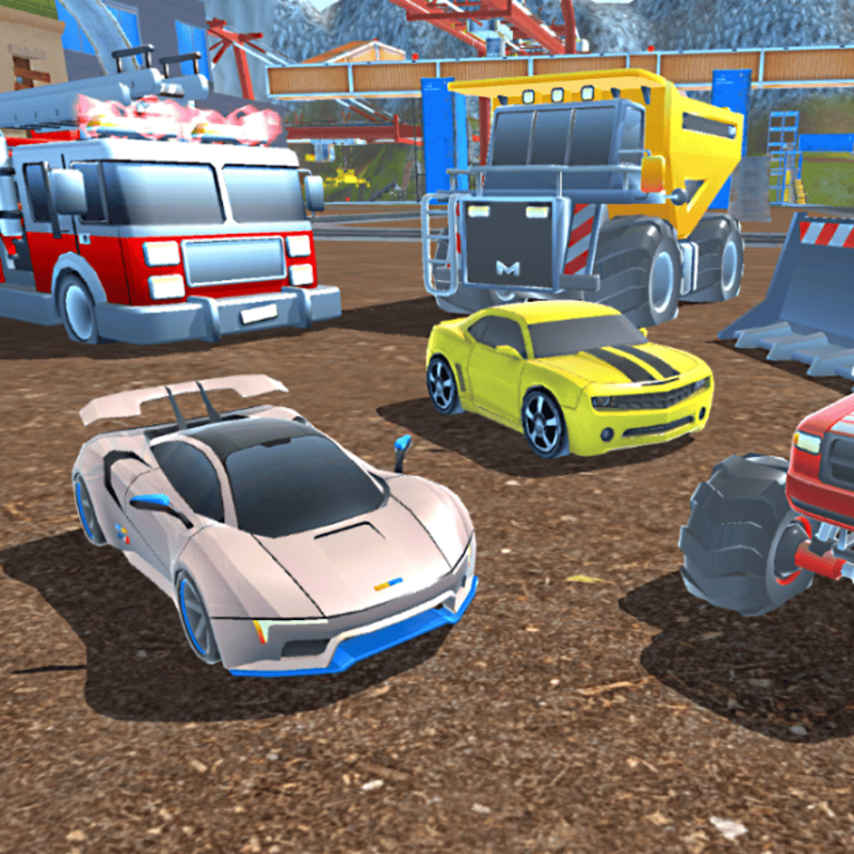 mad cars racing and crash