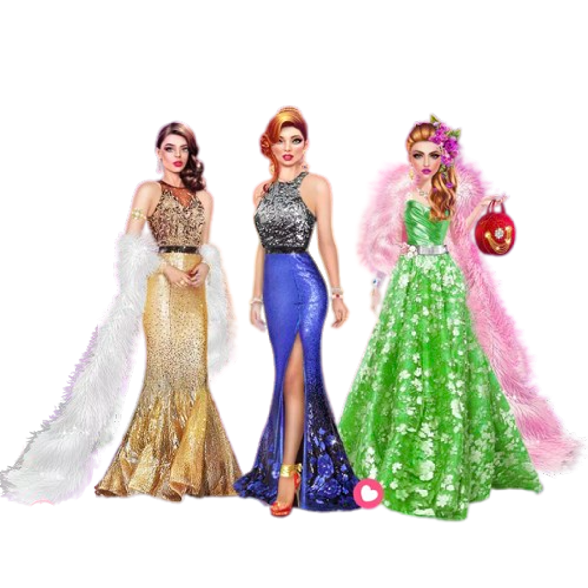sachin and babi light blue dress Fairy Fashion Show - Dress Up a Fairy Princess Paper Doll Dressup Game for  Girls main image 0