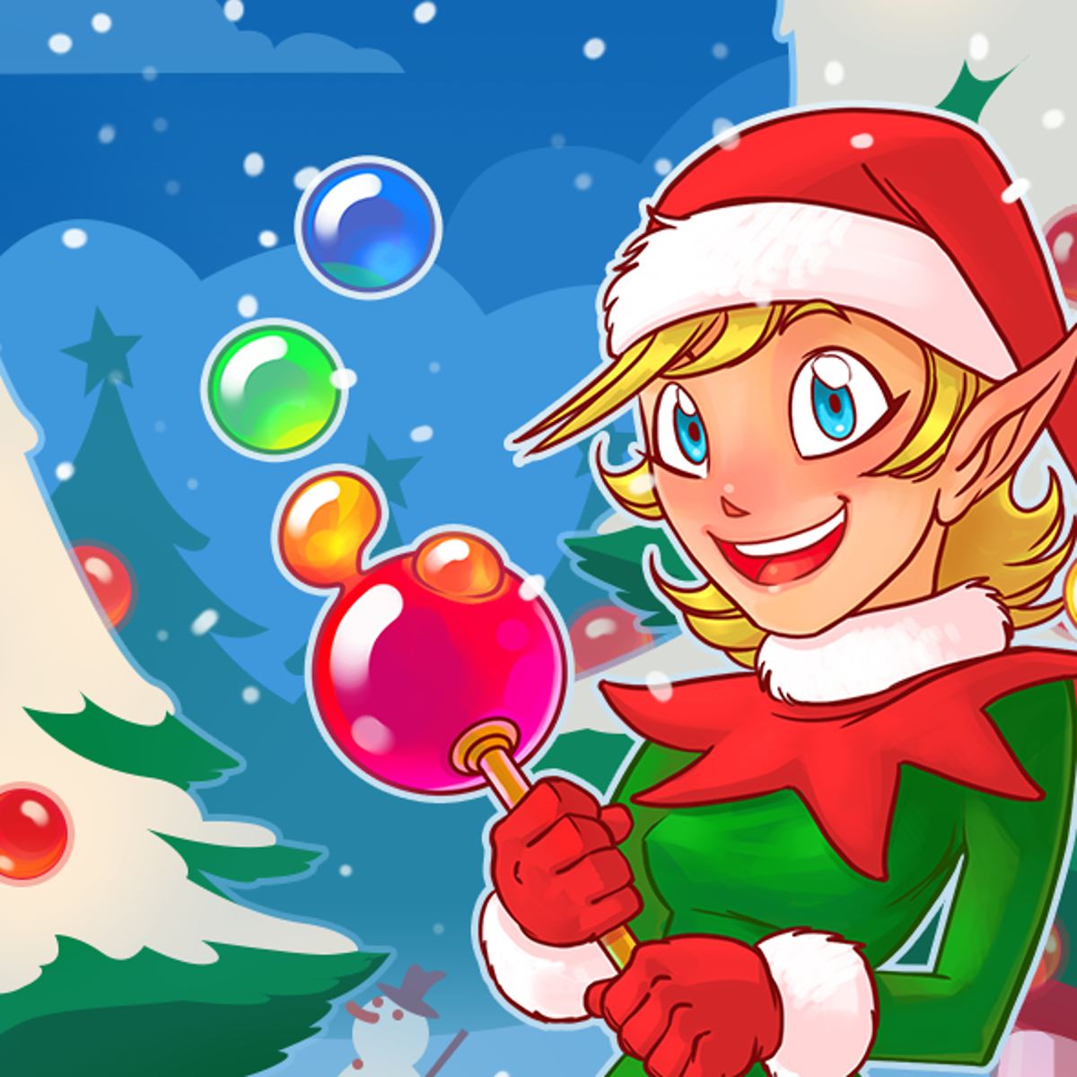 BUBBLE CHARMS XMAS - free online game