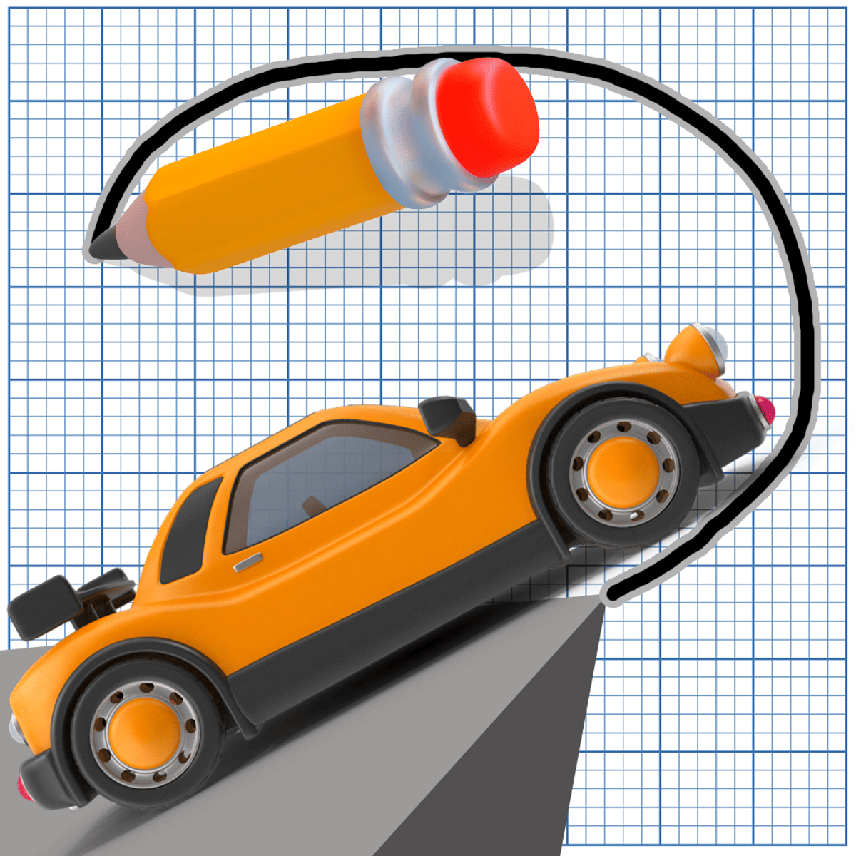 DRAW THE ROAD - free online game