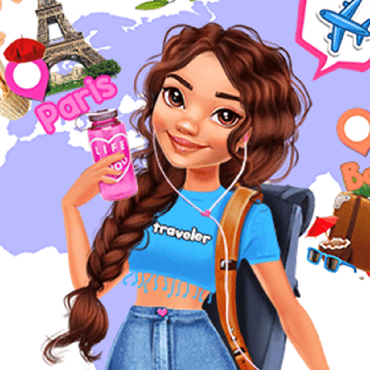 TRAVELING GUIDE CURLY - free online game
