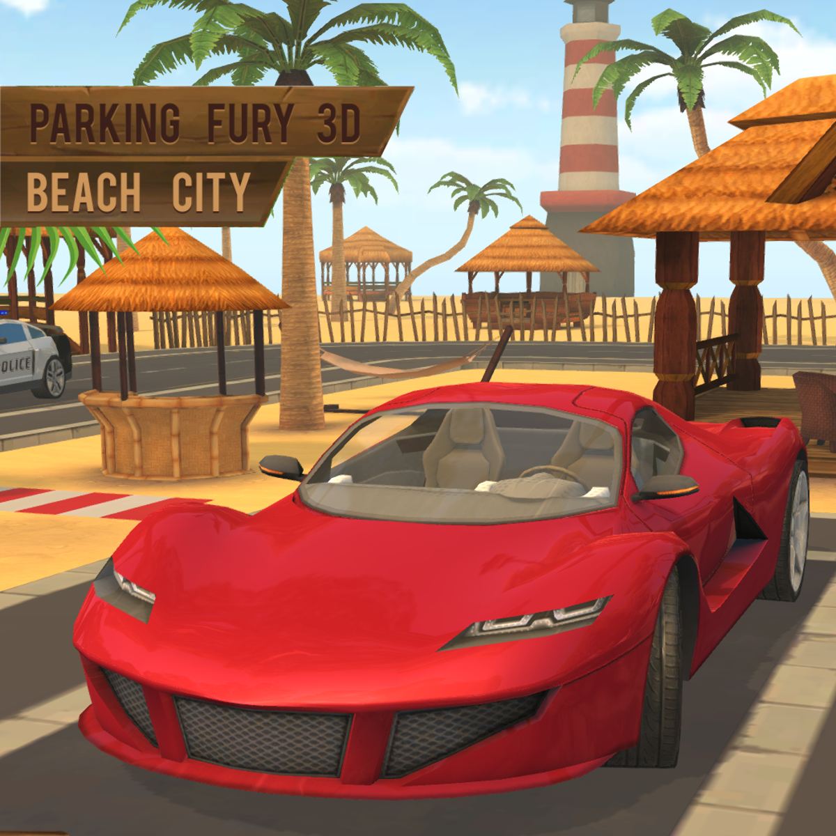PARKING FURY 3D: BEACH CITY - free online game