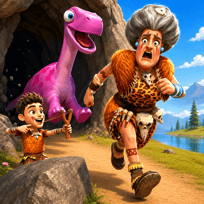 Scary Teacher Stone Age