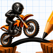 Draw The Road. Stickman Rider